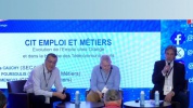  Nicolas Cauchy avec Michel Poursoulis et Pierre Ménicot sur la thématique Emploi et Métiers